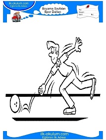 Çocuklar İçin Bowling Boyama Sayfaları 